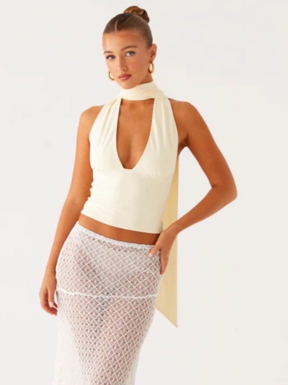 Peppermayo Milo’s scarf halter neck top